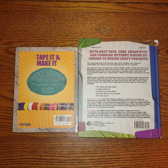 Children's Duct Tape Projects Books Set of 2 - Picture 2 of 11